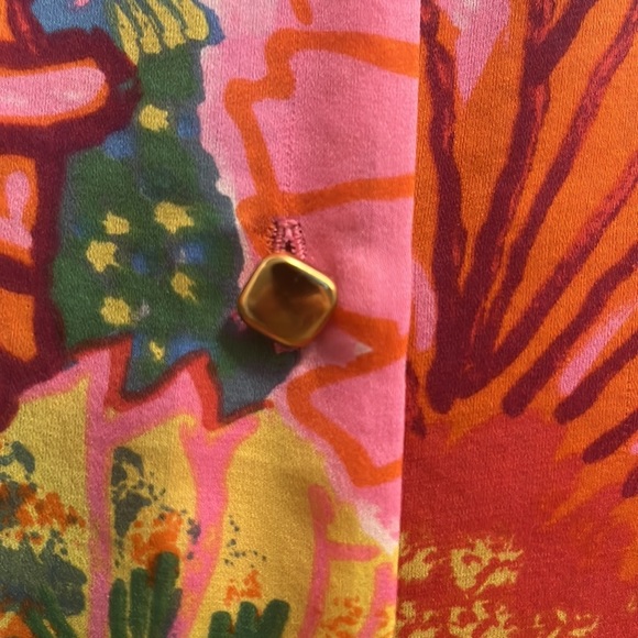 Leifsdottir Sleeveless Silk Floral Blouse Size 4 - Picture 6 of 7